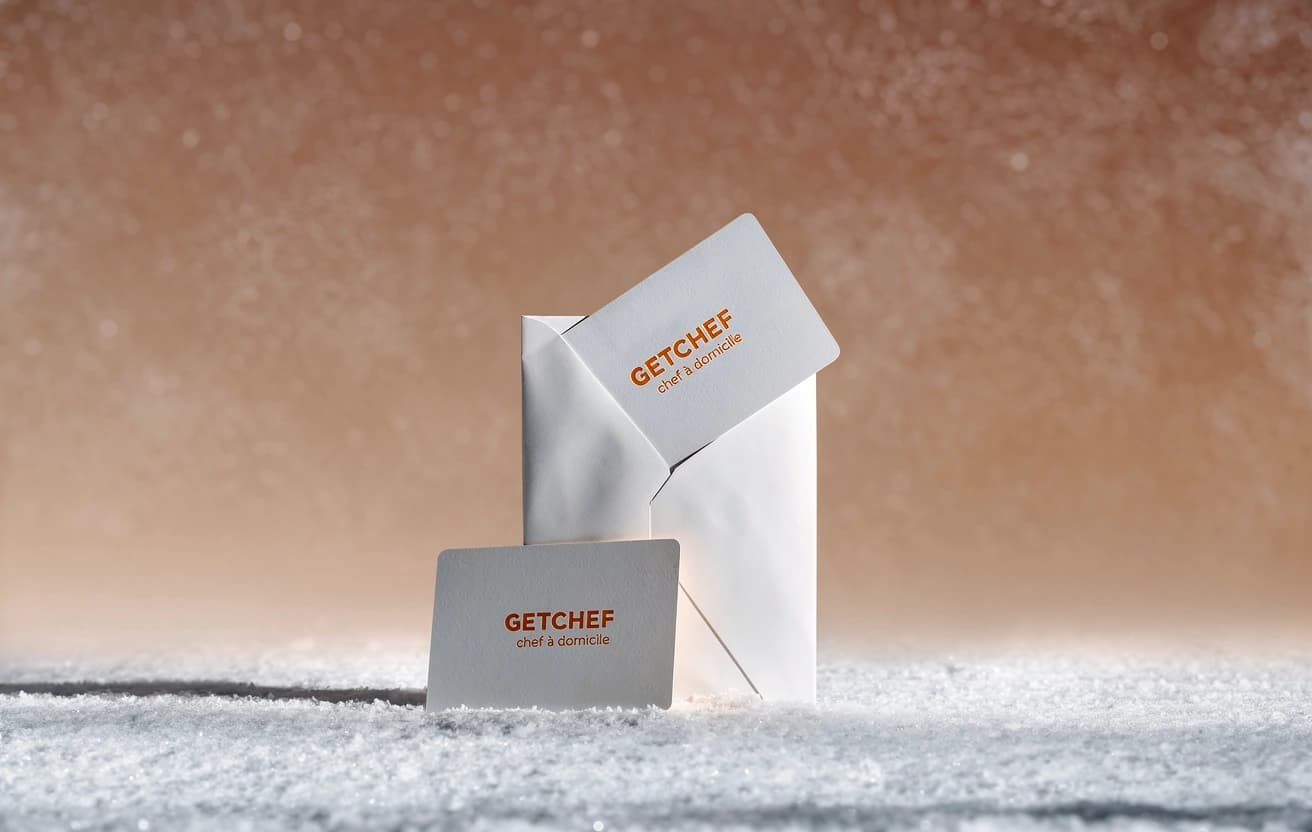 Carte cadeau GetChef dans son enveloppe