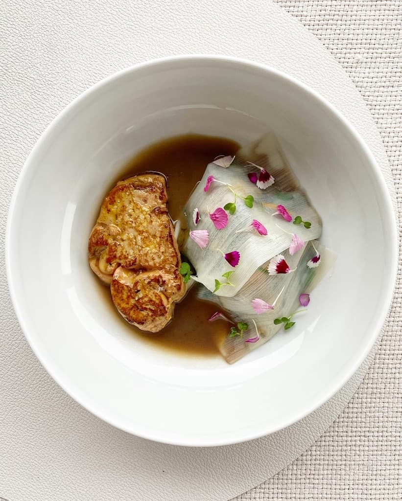 Plat de Chef Cheffe Mathé : Menu Gastronomique Hiver